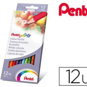 Lápis de Cores Pentel Caixa c/ 12 Unidades