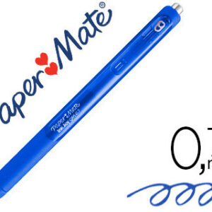 Caneta Paper Mate Inkjoy Retratil Gel Pen Traço 0,7 mm Azul