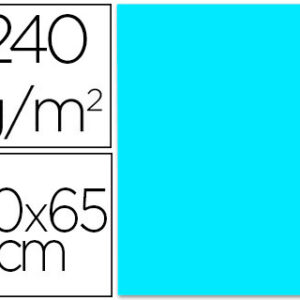 Cartolina 50X65 cm 240G/M2 Celeste Embalagem de 25 Folhas