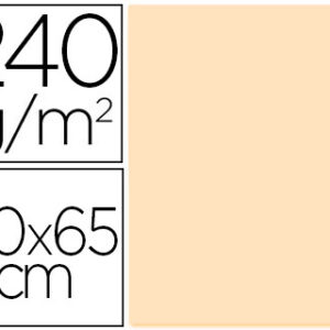 Cartolina 50X65 cm 240G/M2 Creme Embalagem de 25 Folhas
