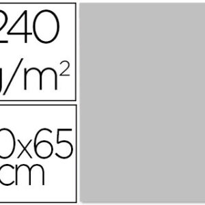 Cartolina 50X65 cm 240G/M2 Cinza Embalagem de 25 Folhas