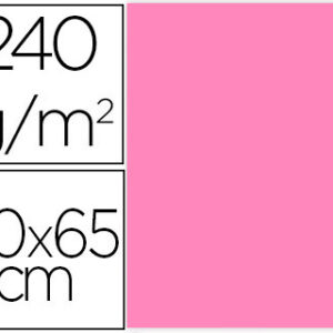Cartolina 50X65 cm 240G/M2 Rosa Embalagem de 25 Folhas
