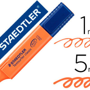 Marcador Staedtler Textsurfer Classic 364 Fluorescente Laranja