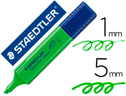 Marcador Staedtler Textsurfer Classic 364 Fluorescente Verde