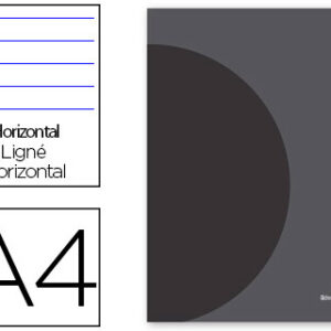 Caderno Escolar Agrafado 360 Capa Plastico A4 48F 90g/m2 Pautado c/Margem Dupla
