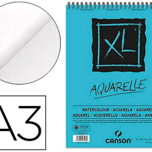 Bloco de Desenho Aguarela Canson Xl Aquarelle Grano Fino A3 Espiral 30F 300g