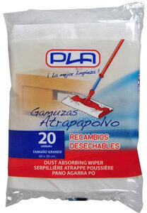 Recarga Mopa Agarra O Po Descartavel Grande 40X30 Cm Bolsa De 20 Unidades - PLA