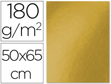 Cartolina 50X65 180 Gr Ouro Velho Embalagem de 25 Unidades