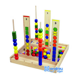 Jogo Andreutoys Manipula??o Perce??ovisual 92 Pe?as 34X33X4,5 cm