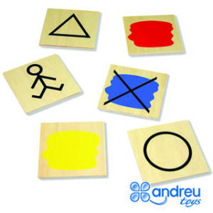 Jogo Andreutoys Blocos Logicos Atributos 20 Pe?as 27X10X5 cm