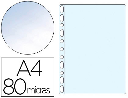 Bolsa Catalogo Q-Connect Din A4 80 Microns Cristal (10 Unidades)