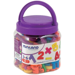 Jogo Miniland Letras Numeros Magneticos Boiao de 162 Pe?as