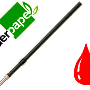 Recarga Esferografica Gummy Touch Retratil 1,0 mm Tinta Vermelho Embalagem 10 Unidades