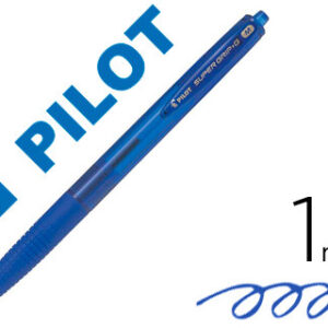 Caneta Pilot Supergrip G Azul Retratil Sujeicao de Borracha Tinta Base de Oleo