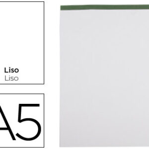 Bloco de Apontamentos Liso A5 80F 60 g/m2 Sem Capa