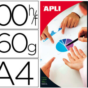 Papel Fotografico Apli Glossy Dupla Face Din A4 Embalagem de 100 Folhas 160 Gr