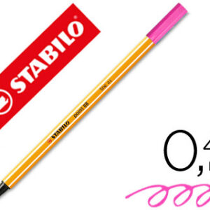 Marcador Stabilo Ponta de Fibra Point 88 Rosa Neon