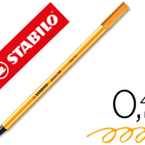 Marcador Stabilo Ponta de Fibra Point 88 Laranja Neon