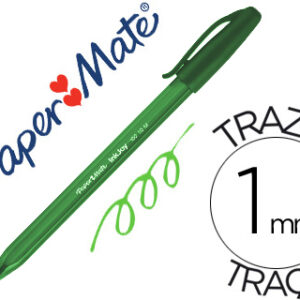 Caneta Paper Mate Inkjoy 100 Ponta Media Traco 1 mm Verde