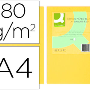 Papel de Cor Q-Connect Din A4 80Gr Amarelo (500 Folhas)