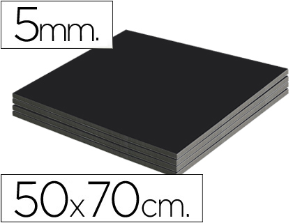 Cartão Kapaline Preto Dupla Face 50X70 cm Espessura 5 mm