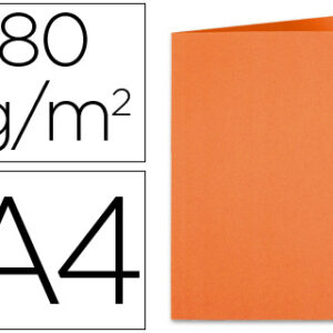 Classificador Exacompta de Cartolina Din A4 Laranja Clementina 80g/m2