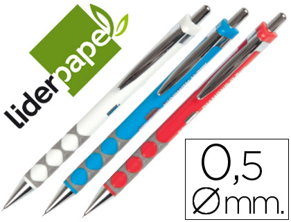 Lapiseira Diamond 0.5 mm c/ Borracha e Pega Soft Cores Sortidas