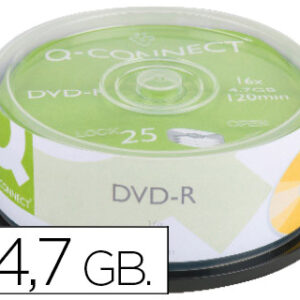 Pack 25x DVD-R 4.7GB 16x Printable - Q-CONNECT