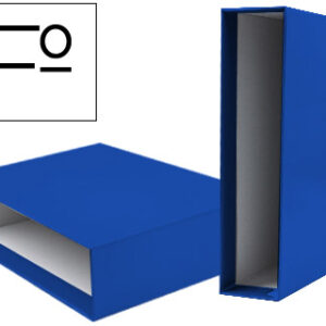 Caixa p/ Pasta de Arquivo Cart?o Folio Documenta Lombada 82mm Cor Azul