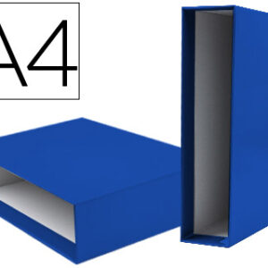 Caixa p/ Pasta de Arquivo Documenta Lombada Larga Din A4 Azul
