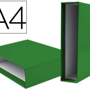 Caixa p/ Pasta de Arquivo Documenta Lombada Larga Din A4 Verde