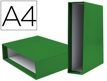 Caixa p/ Pasta de Arquivo Documenta Lombada Larga Din A4 Verde