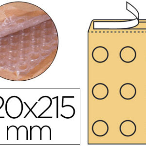 Envelope Borbulhas Q-Connect Creme B/00 120X215 mm (100 Unidades)