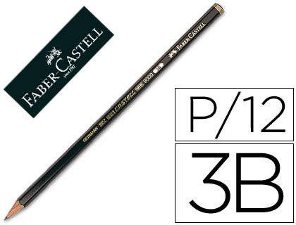 Lápis de Grafite Faber-Castell 9000 3B Unidade