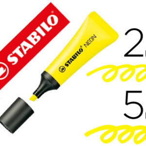 Marcador Stabilo Fluorescente 72 Amarelo Neon