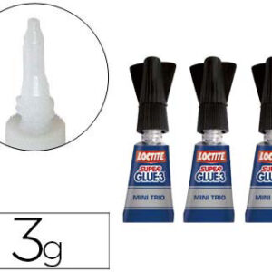 Cola Loctite Super Glue - 3X1 Gr Blisters Mini Trio
