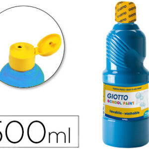 Guache Escolar Lavavel Giotto 500 ml Azul Cyan