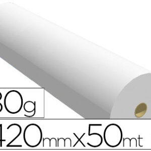 Papel Reprografia Navigator p/ Plotter 420mmx50Mt 80Gr Impressao Tinteiro