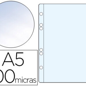 Bolsa Catalogo Q-Connect Din A5 100 Microns Cristal 6 Furos (1 Unidade)