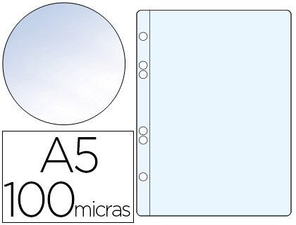 Bolsa Catalogo Q-Connect Din A5 100 Microns Cristal 6 Furos (1 Unidade)