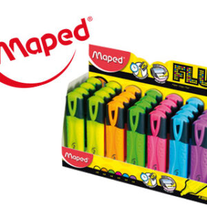 Marcador Maped Fluo Peps Classic Expositor de 28 Unidades Cores Sortidas