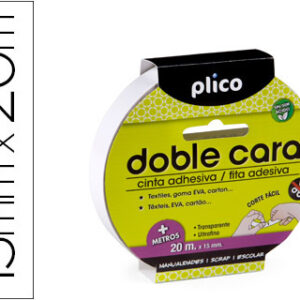 Fita Adesiva Plico Dupla Face 15mm X 20Mt