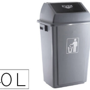 Caixote Do Lixo Q-Connect Industrial c/ Tampa de Empurrar 40 L 410X280X610 mm