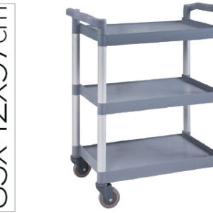 Carro de Servico Multifuncional Q-Connect 3 Prateleiras em Plastico 830X420X970 mm