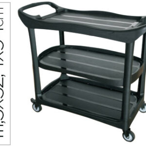 Carro de Servico Multifuncional Q-Connect 3 Prateleiras em Plástico 1115X524X940 mm