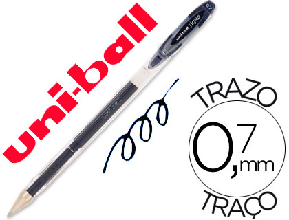 Caneta Uni-Ball Roller Um-120 Signo 0,7 mm Tinta Gel Cor Preto