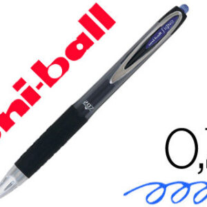 Caneta Uni-Ball Roller Umn-207 Retratil 0,7 mm Cor Azul