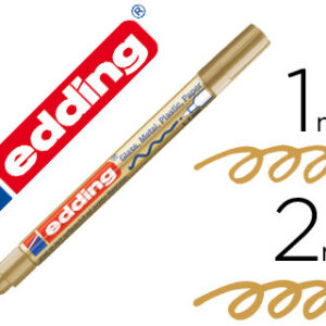 Marcador Edding Ponta de Fibra 751 Ouro Ponta Redonda 1,5 mm