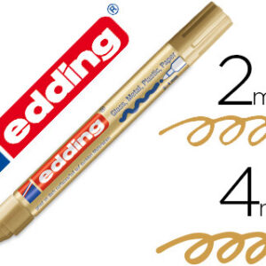 Marcador Edding Ponta de Fibra 750 Ouro Ponta Redonda 3,5 mm