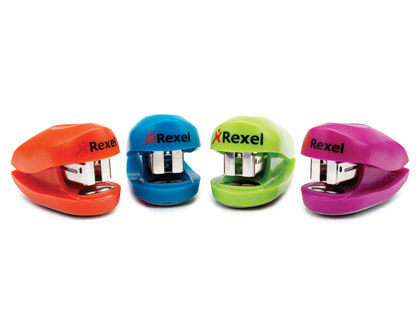 Agrafador Rexel Buddy + Caixa de Agrafos Cores Sortidas Capacidadee 10 Folhas